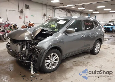 2015 Nissan Rogue Sv из США, поврежденный, VIN KNMAT2MV6FP533452